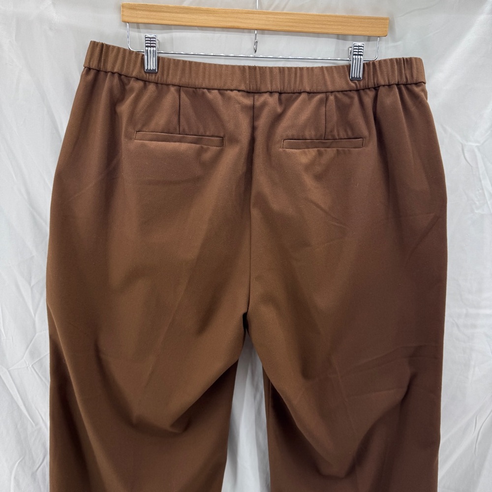 J. Jill Chocolate Brown Wide Leg Pleated Trouser Pant Size 18 Petite New Neutral - Picture 5 of 9